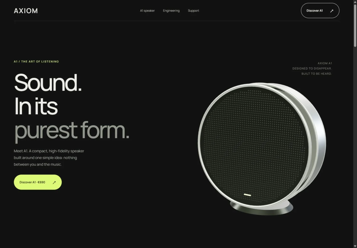 AXIOM website preview